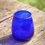 Verre Salomé bleu  Egypte. versa2. La Route des Rois. Lifestyle. Verre soufflé Egypte