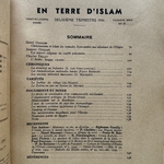 Collectif : En Terre dIslam. N° 34. Deuxième trimestre 1946. 21ème année.Troisième série. La Route des Rois. Librairie. Histoire