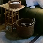 Meuble Artisanal en Bois de Palmier Dattier-Table dAppoint Dora-Egypte. MobDT. La Route des Rois. Lifestyle. Mobilier artisanal
