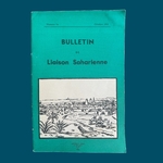 Collectif : Bulletin de Liaison Saharienne N°14 Octobre 1953. La Route des Rois. Librairie. Histoire