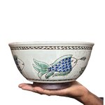 Saladier ecole du Fayoum décor peint à la main. CerSalF20. La Route des Rois. Lifestyle. Céramique