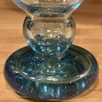 Verre à pied Jafar bleu menthe Egypte. VerJa6. La Route des Rois. Lifestyle. Verre soufflé Egypte