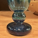 Verre à pied Jafar turquoise Egypte. VerJa7. La Route des Rois. Lifestyle. Verre soufflé Egypte