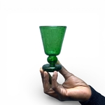 Verre à pied Jafar vert Egypte. VerJa3. La Route des Rois. Lifestyle. Verre soufflé Egypte