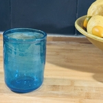 Verre Palantir turquoise Egypte. VerPa3. La Route des Rois. Lifestyle. Verre soufflé Egypte