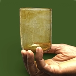 Verre Palantir doré Egypte. VerPa2. La Route des Rois. Lifestyle. Verres Soufflés Egypte