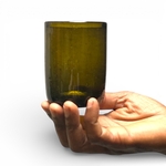 Verre Palantir kaki Egypte. VerPa1. La Route des Rois. Lifestyle. Verre soufflé Egypte