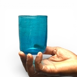 Verre Palantir turquoise Egypte. VerPa3. La Route des Rois. Lifestyle. Verre soufflé Egypte