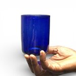 Verre Palantir bleu Egypte. VerPa6. La Route des Rois. Lifestyle. Verre soufflé Egypte