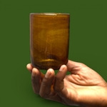 Verre Palantir ambre miel Egypte. VerPa9. La Route des Rois. Lifestyle. Verre soufflé Egypte