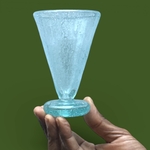 Verre / Coupe Noor bleu menthe. VerNo4. La Route des Rois. Lifestyle. Verre soufflé Egypte