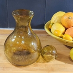 Carafe Badr ambre Egypte. VerBaCa1. La Route des Rois. Lifestyle. Verres Soufflés Egypte