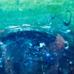 Carafe Badr turquoise Egypte. VerBaCa2. La Route des Rois. Lifestyle. Verres Soufflés Egypte