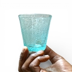 Verre Aladin bleu menthe. VerAl2. La Route des Rois. Lifestyle. Verres Soufflés Egypte