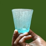 Verre Aladin bleu menthe. VerAl2. La Route des Rois. Lifestyle. Verres Soufflés Egypte