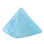 Pyramide en pâte de verre bleue menthe. VerPyGo2. La Route des Rois. Lifestyle. Pâte de Verre Décorative