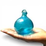 Boule de verre turquoise. Aurora Egypte. Small. VerBou21. Lifestyle. Pâte de Verre Décorative