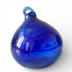 Boule de verre bleu nuit. Aurora Egypte. Small. VerBou10. Lifestyle. Pâte de Verre Décorative