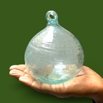 Boule de verre incolore. Aurora Egypte. Medium Large. VerBou16. Lifestyle. Pâte de Verre Décorative