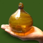 Boule de verre ambre Aurora Egypte. Medium Large. VerBou11. Lifestyle. Pâte de Verre Décorative