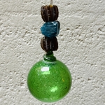 Guirlande Verre Soufflé verte. Bulle Ornement. VerGuiB10. Lifestyle. Pâte de Verre Décorative