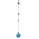 Guirlande Verre Soufflé turquoise. Bulle Ornement. VerGuiB6. Lifestyle. Pâte de Verre Décorative