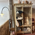 Meuble Artisanal en Bois de Palmier Dattier-Etagere Hadiran-Egypte. MobPHA. La Route des Rois. Lifestyle. Mobilier artisanal