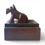 Serre-Livres Scottish Terrier. Bro1Deco3. La Route des Rois. Brocante