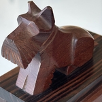 Serre-Livres Scottish Terrier. Bro1Deco3. La Route des Rois. Brocante