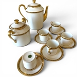 Servince à Café Vintage Porcelaine de Limoge. Bro1Vaiss2. La Route des Rois. Brocante