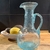 Carafe Zhar Bleue menthe Egypte. La Route des Rois. Lifestyle. Verre soufflé Egypte