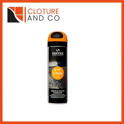 Traceur de chantier orange TALIAPLAST 500 ml Soppec