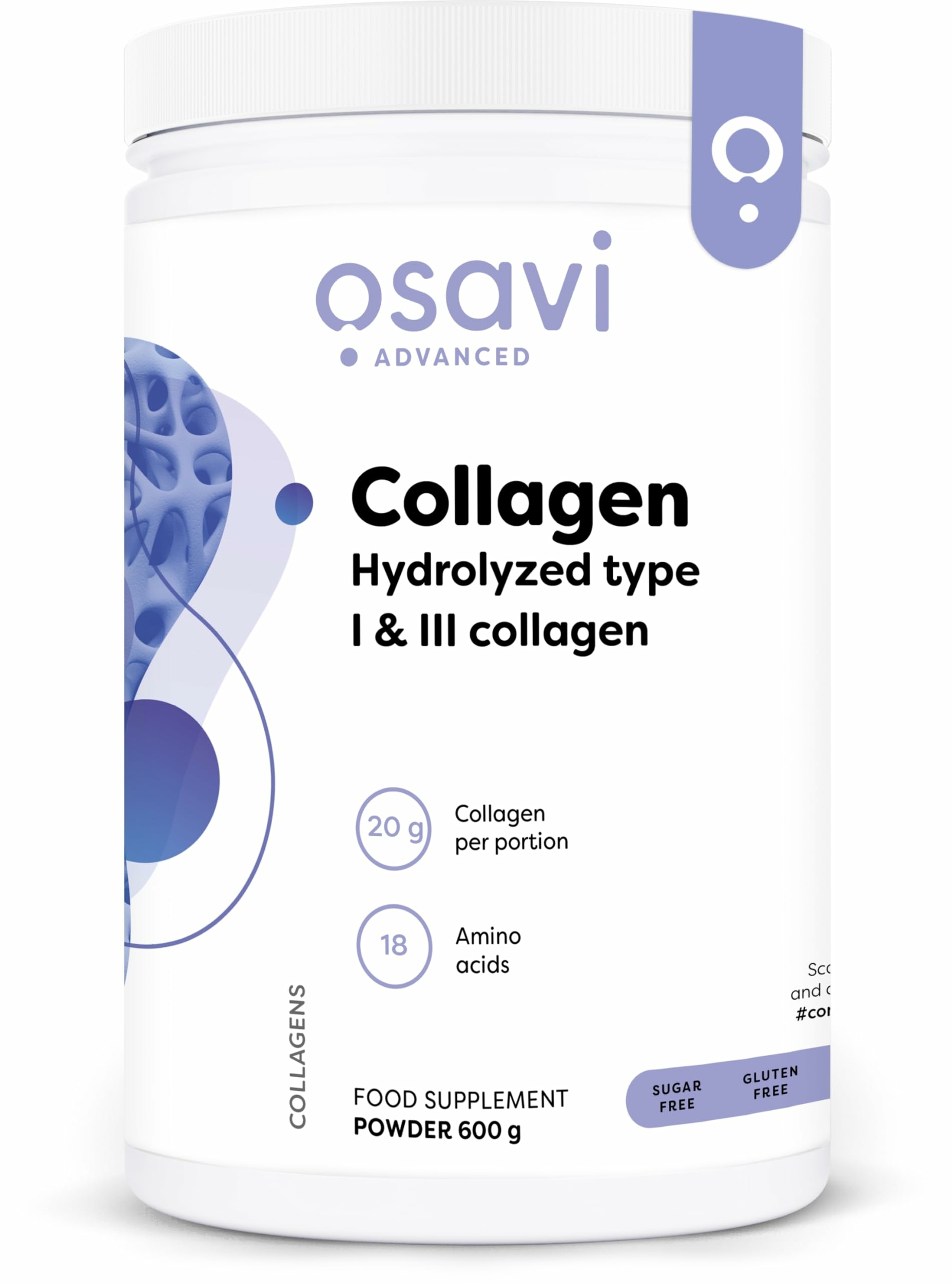 Collagen 600 grams (Hydrolyzed Type 1 & 3)