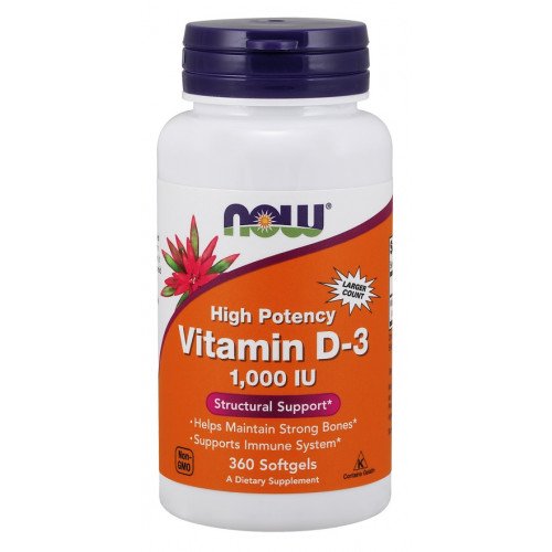 Vitamin D3 1000 IU - 360 Soft Gels