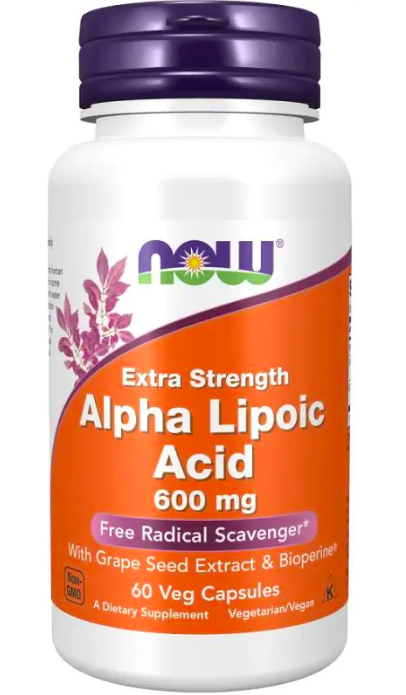 Alpha Lipoic Acid with Grape Seed Extract & Bioperine 600mg - 60 vcaps