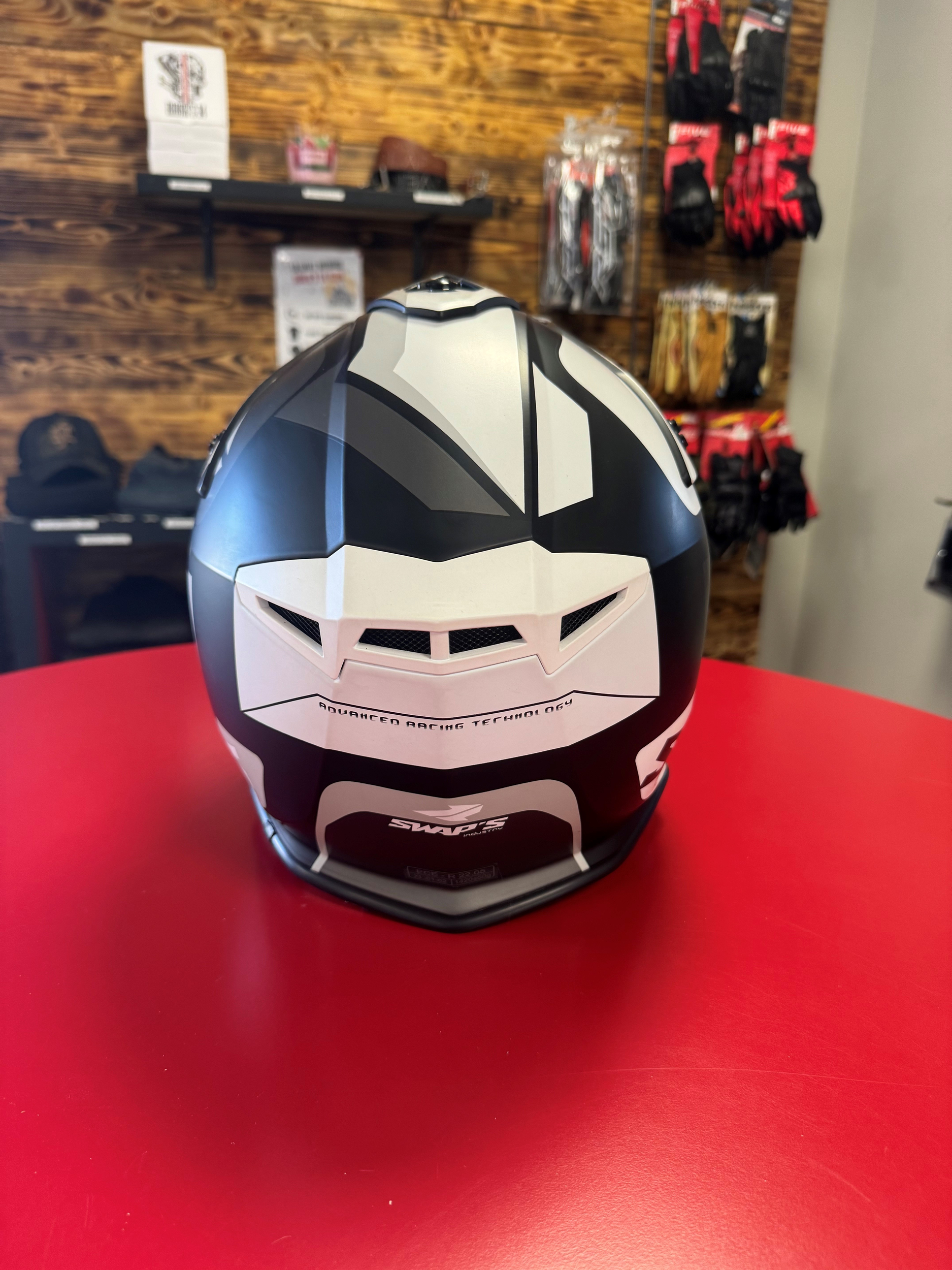 casquehelmetcrossenduroswapsblurs818noirblackblancwhiteshopmagasinequipementmotomotardmontpellierheraultoccitanieriders34barpromo3