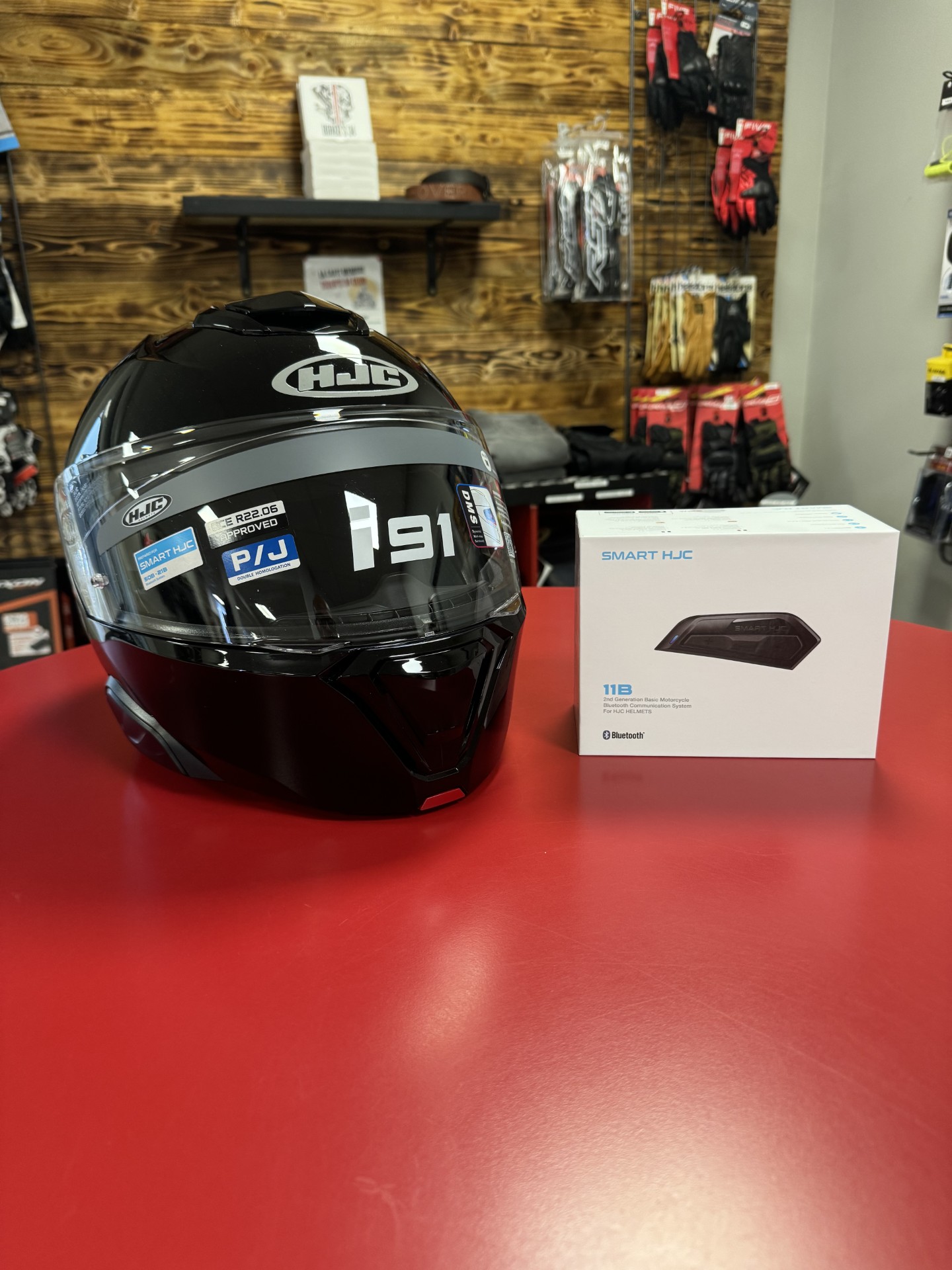 riders34shopmagasinequipementmotomotardbarheraultoccitaniemontpellierpromositeweb-casquemodulablehelmetmodularhjci91smarthjc11bintercomnoirbrillantblackgloss2