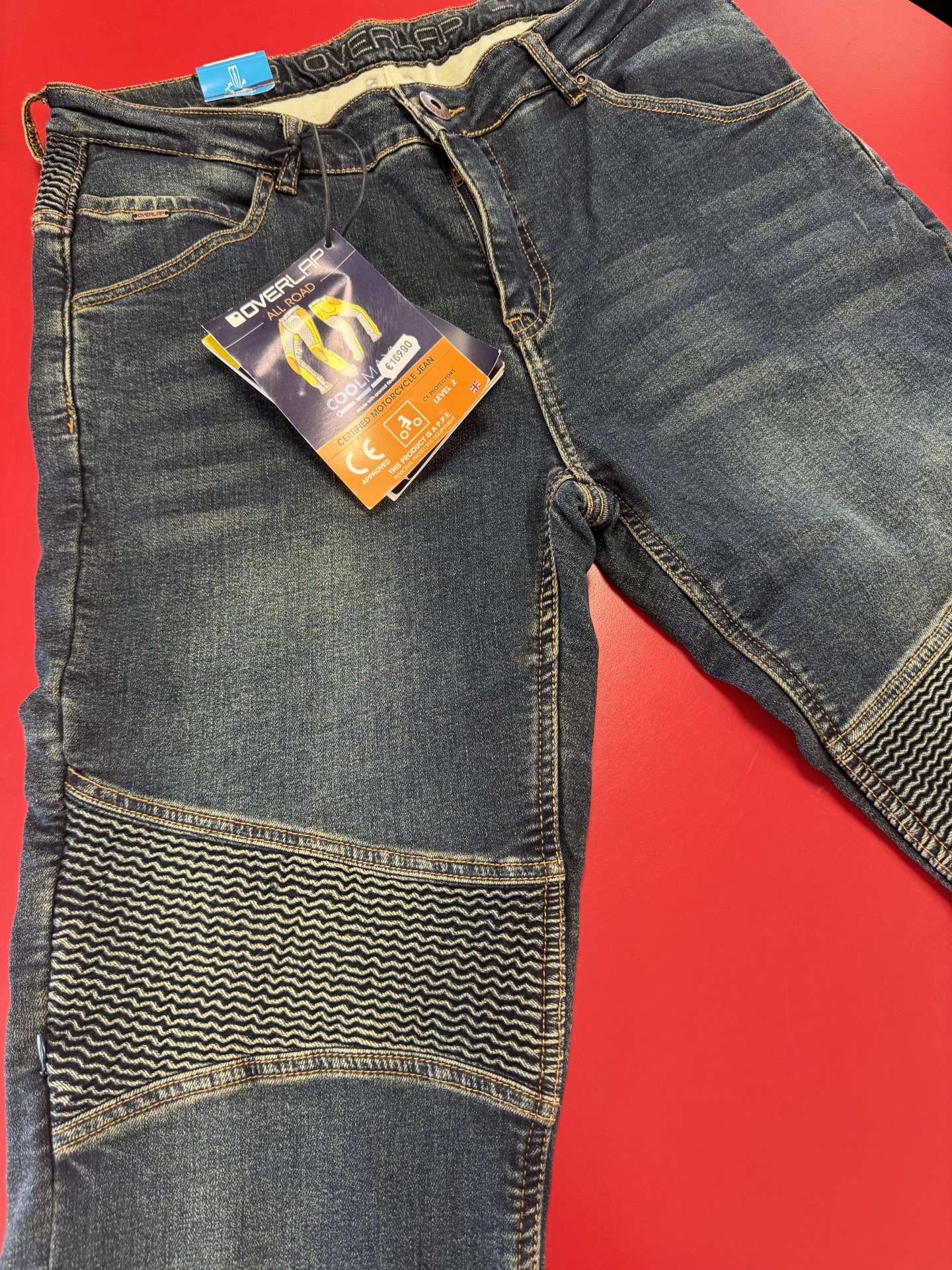 riders34equipementmotomotardaccessoiresjeansmotohommemenprotectionsecuritehanchegenouzipantiabrasionpromo-overlapcasteldirt2bluebleuflexregulararamide3