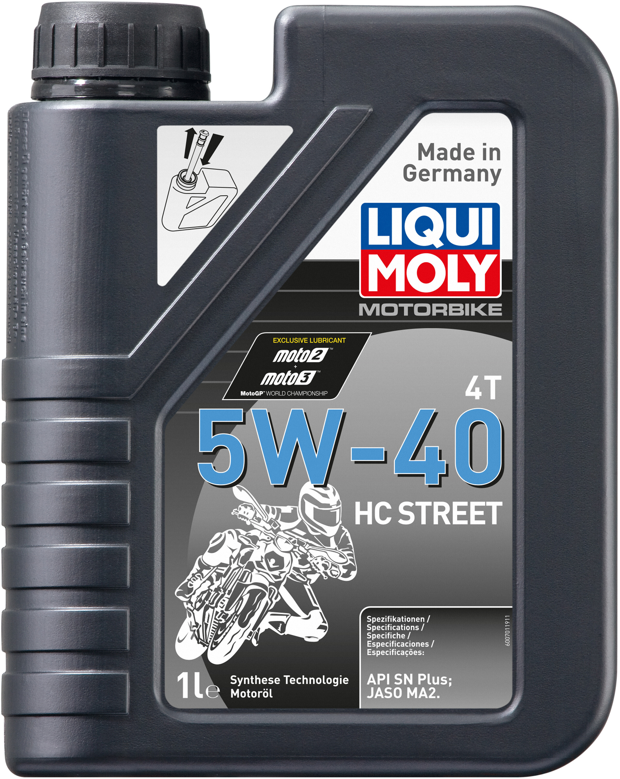 HUILE MOTEUR LIQUI MOLY 4T 5W40 HC STREET 1L