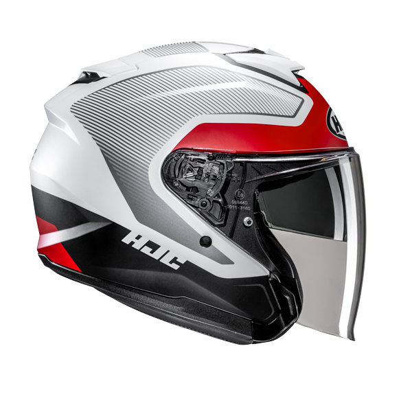 CASQUE HJC i31 TEVIS BLANC / NOIR & ROUGE