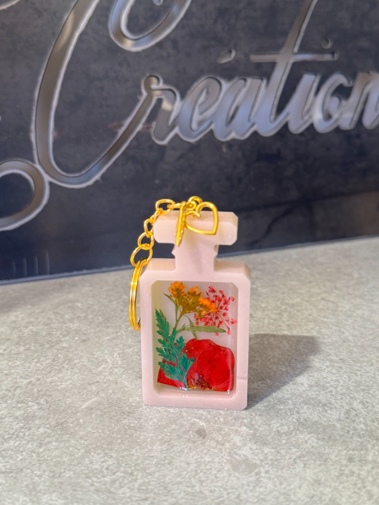 porte-clés parfum fleurs 2 b