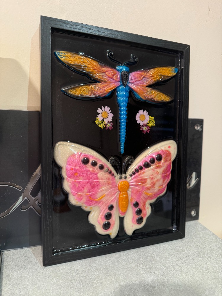 tableau libellule papillion 3
