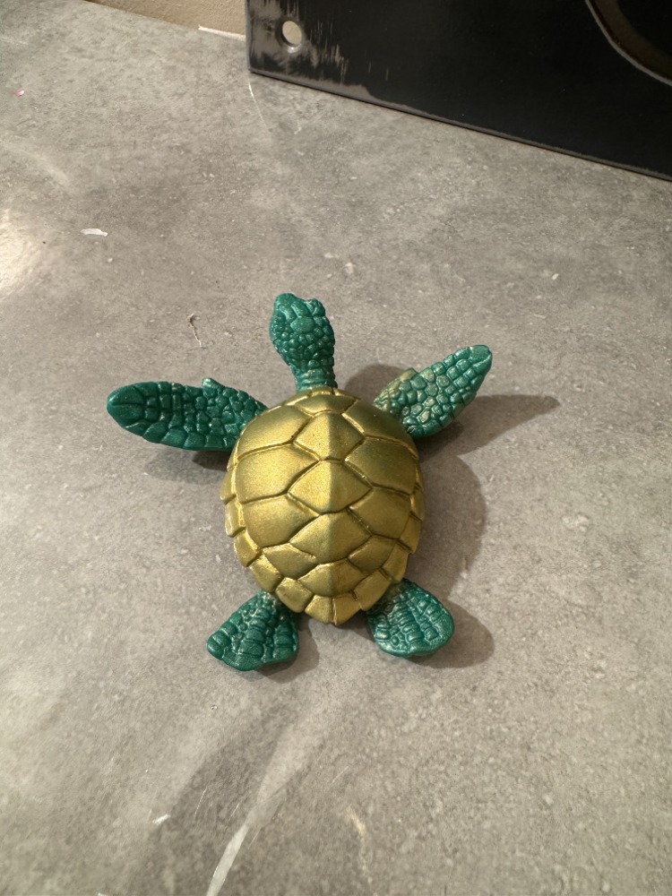 tortue vert et doré 1 b