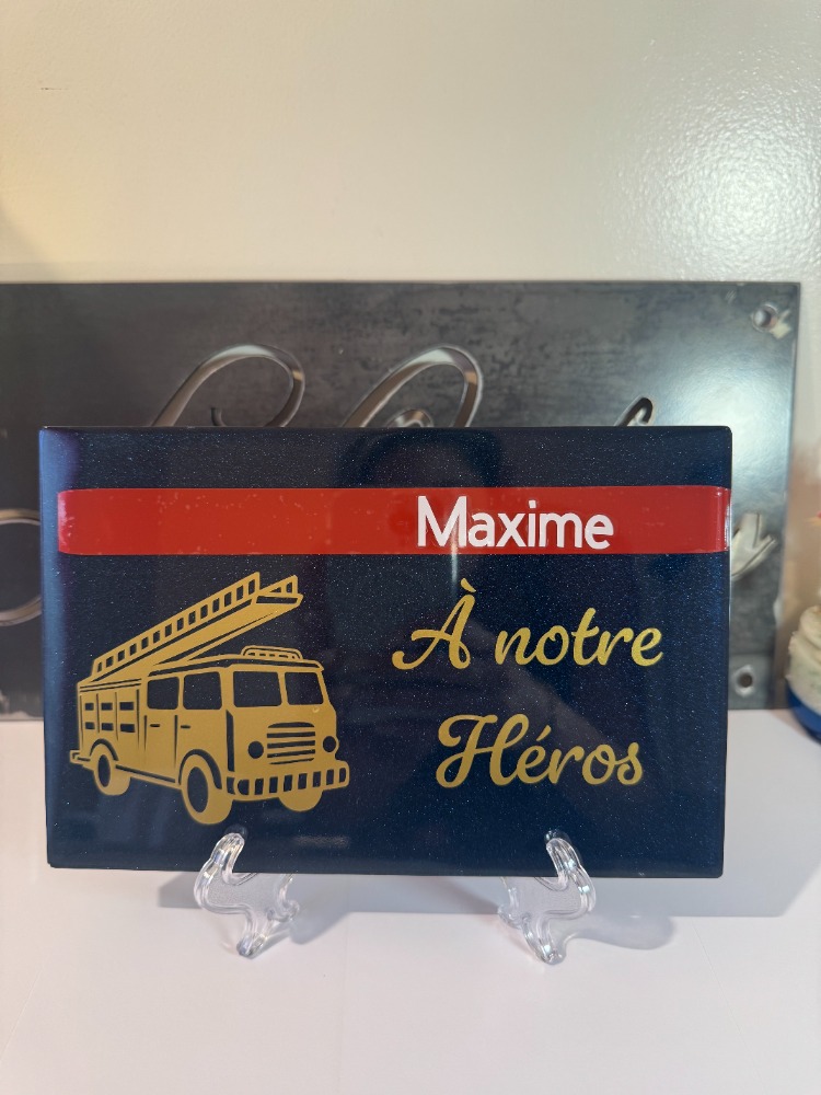 Plaque Maxime pompier