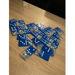 Dominos bleu argenté 1 c
