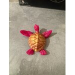 tortue rose et doré 1 b