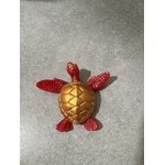 tortue rouge et doré 1 b