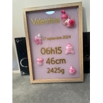 tableau naissance rose 1 a