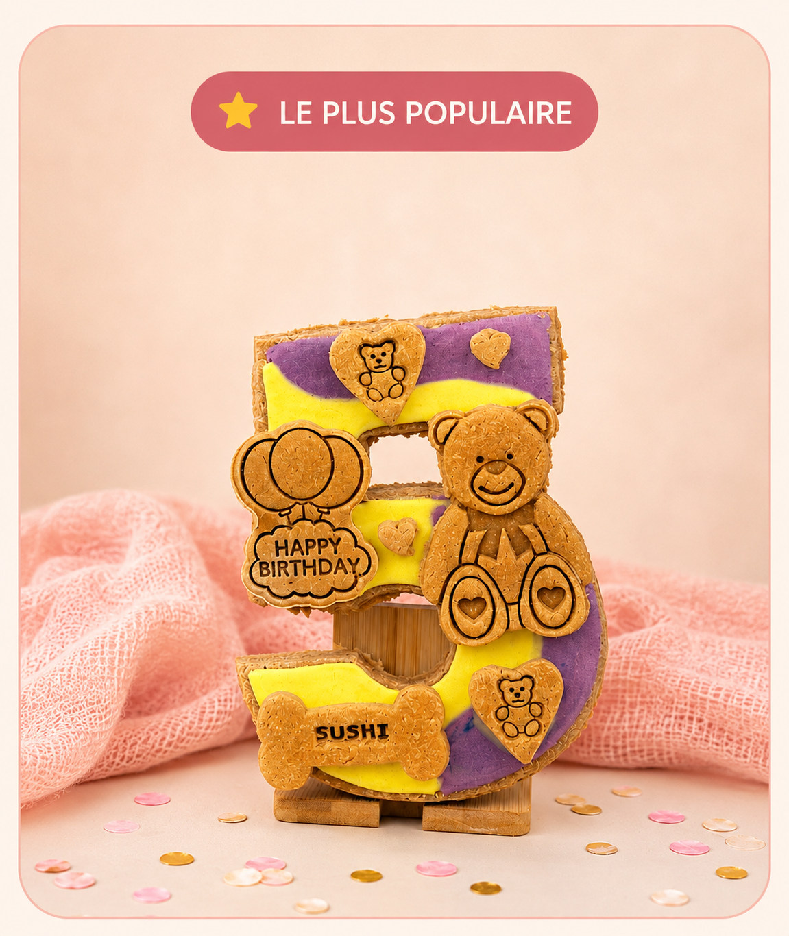 Number Cake pour chien