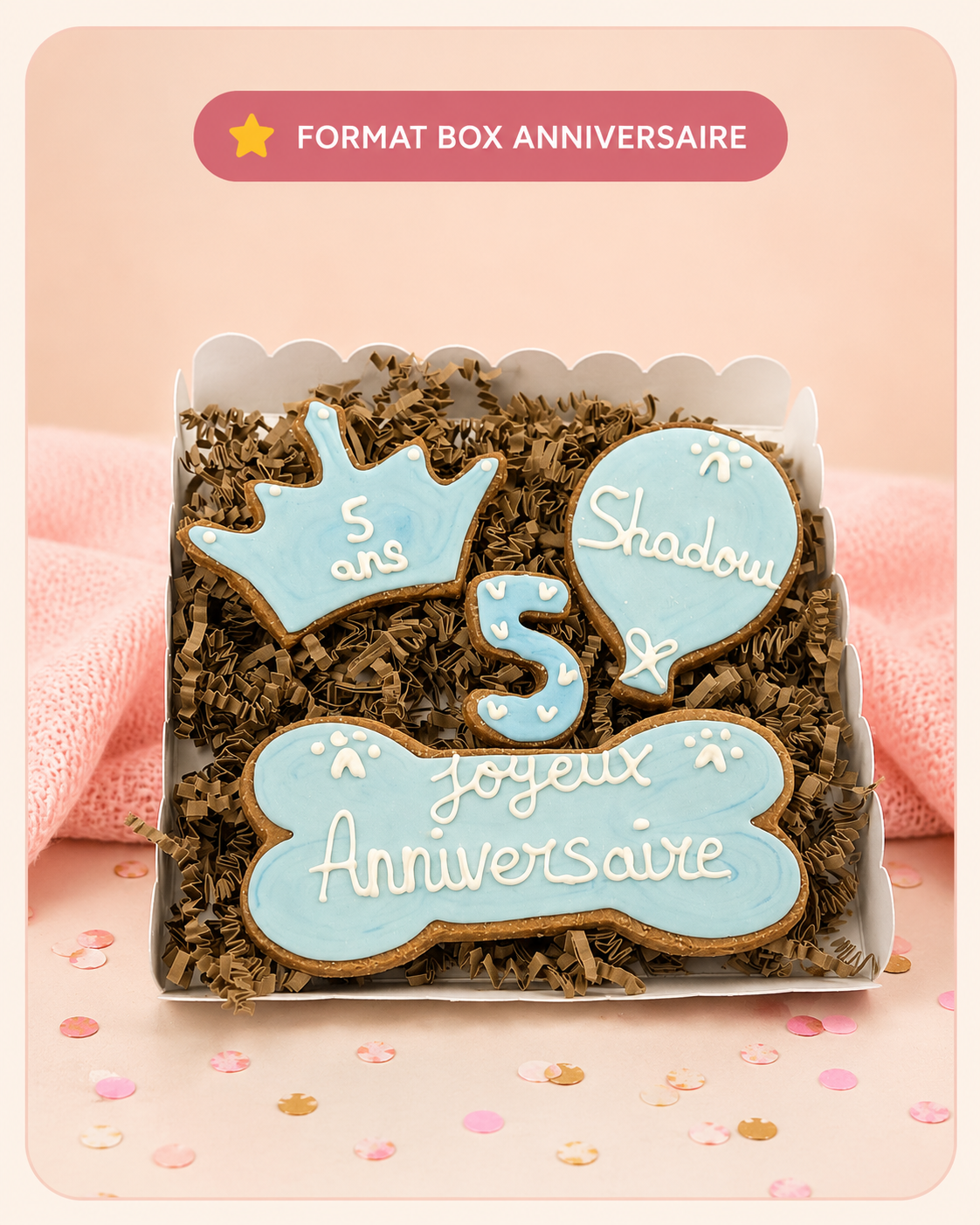 Box anniversaire pour chien